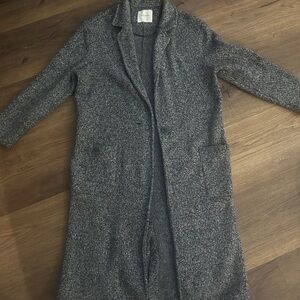 Lucky Brand Heather Gray Longline Cardigan